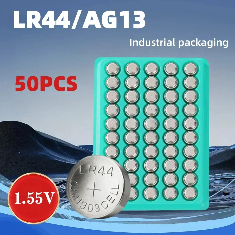 Alkaline Button Cell Battery LR44 AG13 1.5V 50-100PCS Coin Batteries for Watch Toy Replacement Battery Pack