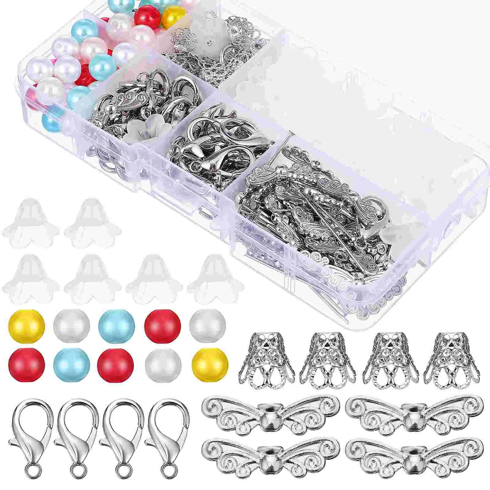 

Guardian Angel Craft Kit Beads Charms For Jewelry Making Pearl Bracelets Christmas Metal Crafts
