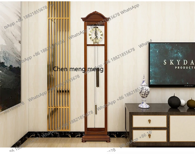 Polaris movement floor clock living room Chinese retro vertical  pendulum clock old-fashioned floor clock
