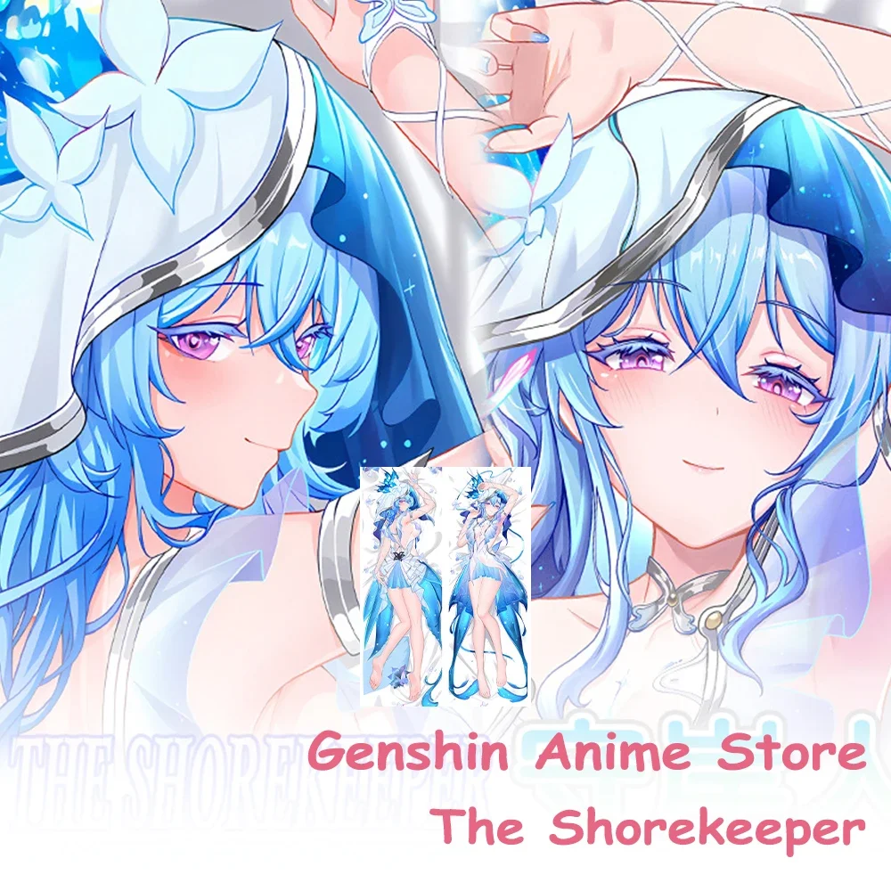 Game Wuthering Waves The Shorekeeper Body Dakimakura Cover Cosplay Props Double-Sided Printed Anime Otaku Cushion Pillow Covers