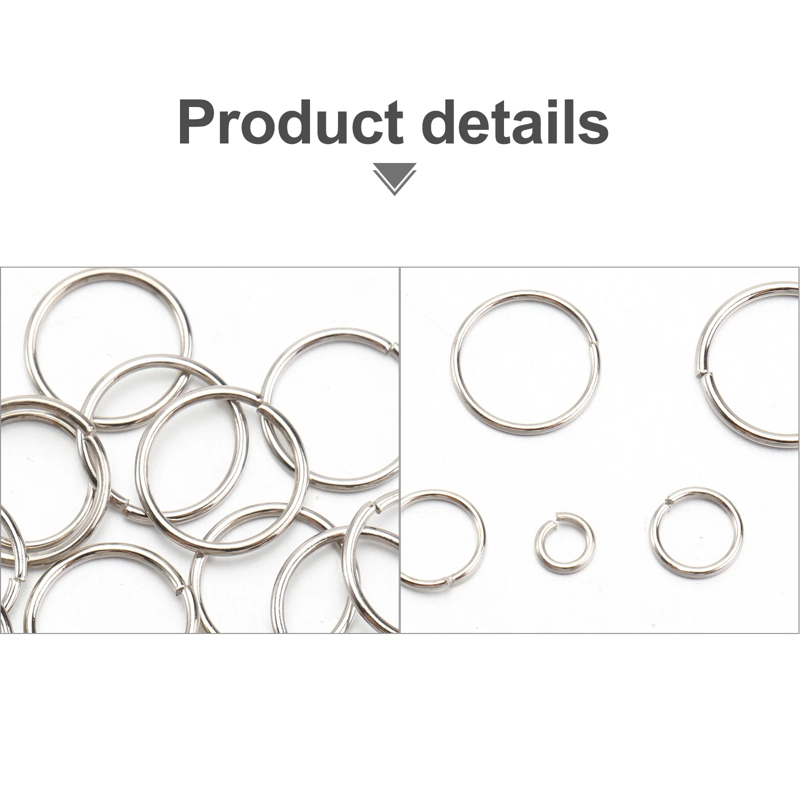 

1 Box Jewelry Rings Set Diy Connection Rings Necklaces Bracelets Earrings Repair Craft Keychain Making Accessories