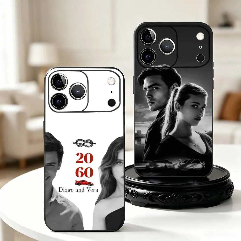Funda para Teléfono C-Culpa -Tuya -MIA para iPhone 17, 16, 15, 14, 13, 12, 11 Plus, Pro Max, XS, Cubierta de Silicona Suave Negra