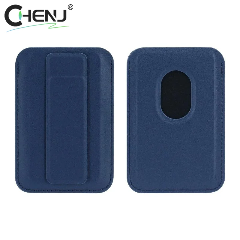 磁気カードホルダー Pu レザー財布ケースユニバーサル電話カードポケットカバー Magsafe 磁気カードホルダー電話スタンド