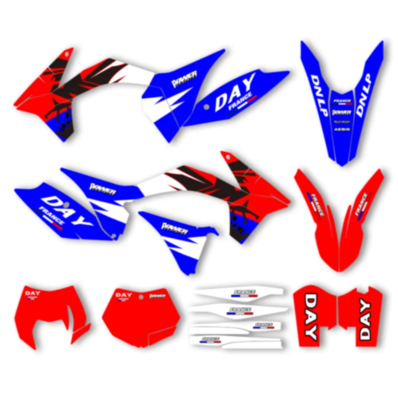 

DSMTECH Motorcycle Graphics Background Decal for KTM 2012 2013 EXC 2011 2012 SX SXF 125 250 300 450 Decals Stickers Kits 003
