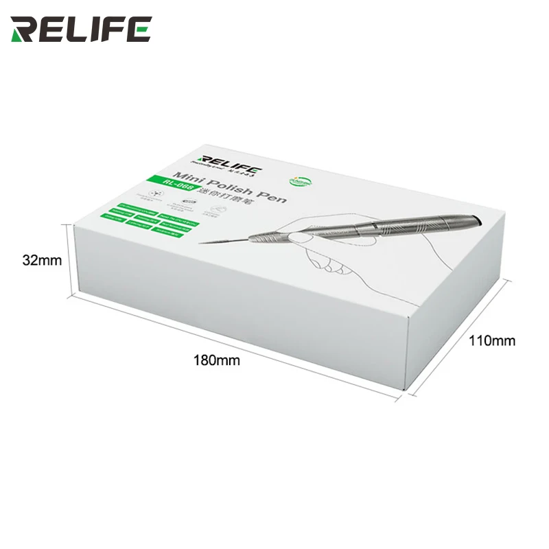 RELIFE RL-068 Electric Adjustment Grinding Pen for Mobile Phone CPU Repair Cutting Tool Mini Grinding Polishing Pen Machine Kit