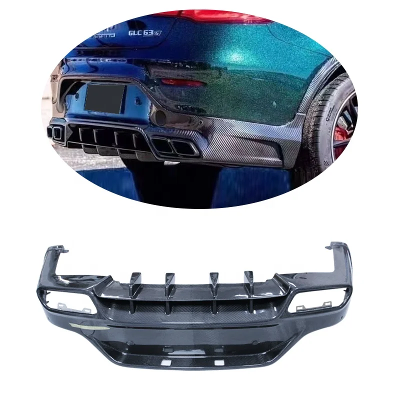 

Top car body suitable GLC63/C43/260/C300/Coupe carbon fiber front lip diffuse for Mercedes Benz GLC class coupe