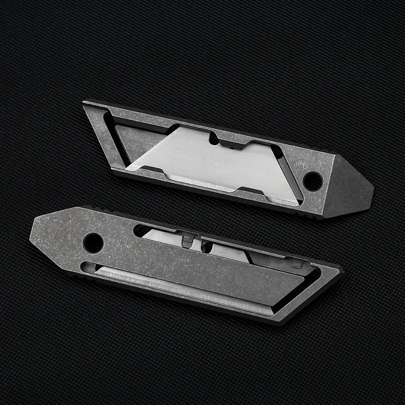 EDC Titanium Alloy Pocket Tactical Paper Cutter Knife Unpacking Camping Pocket Outdoor Mini Utlity Knife Straight Knife Tools