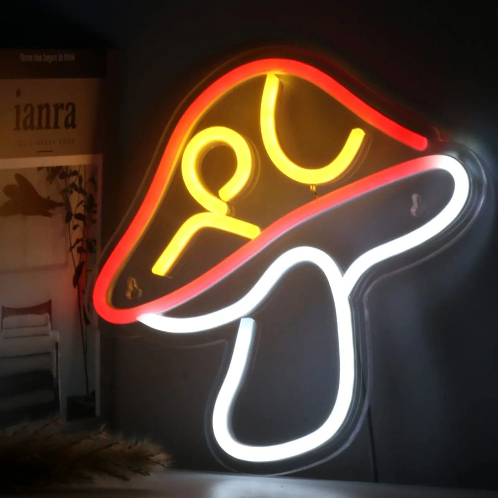 USB Powered Neon Signs Night Light, 3D Wall Art & Game room Bedroom Living Room Decor lamp for Children Kids Girl