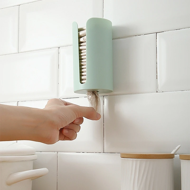 Wall Mounted Trash Bag Holder Trash Bag Storage Box Kitchen Wall Mounted Trash Bag Box-AT64