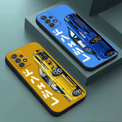 Male Men JDM GTR Cartoon Sports Car Phone Case For Samsung Galaxy A15 A25 A24 A23 A22 A21S A20s A13 A05S A04 A03 A02 A14 Cover