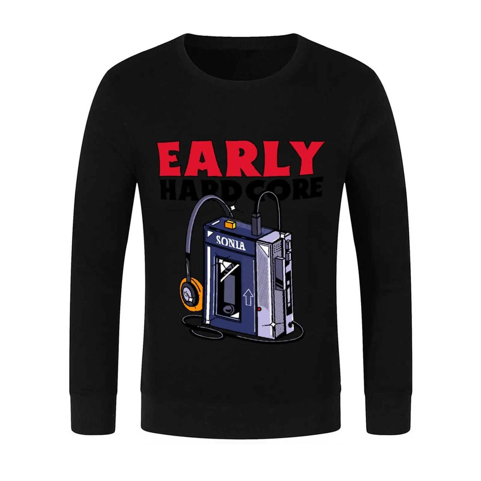 EARLY - Gabber Hardcore Design Pullover mens clothing men's sweat-shirt korean style clothes anime clothing men's sweatshirt