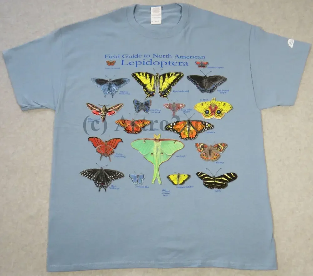 NORTH AMERICAN LEPIDOPTERA-Butterflies Moths Insects Nature Science T shirt S-2X