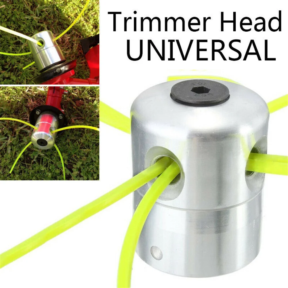 Universal Alumínio Grass Trimmer Head 4 Lines String for Garden Tools, Gasolina Bump Spool, Strimmer Brush Cutter Acessórios