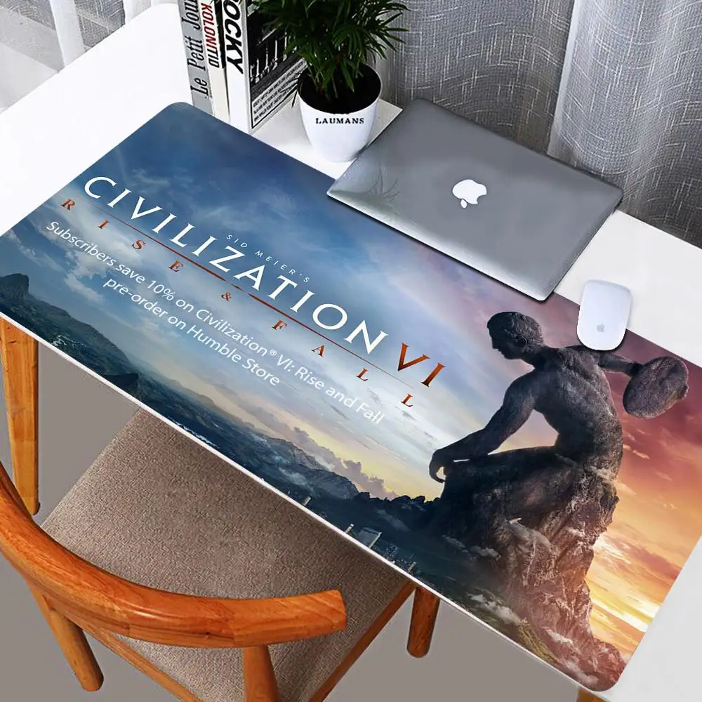 Civilization Mouse Mats Pad 900x400 Mousepad Gamer Rug Computer Deskmat Table Pads Carpet Desk Xxxl Gaming Keyboard Anime Sexy