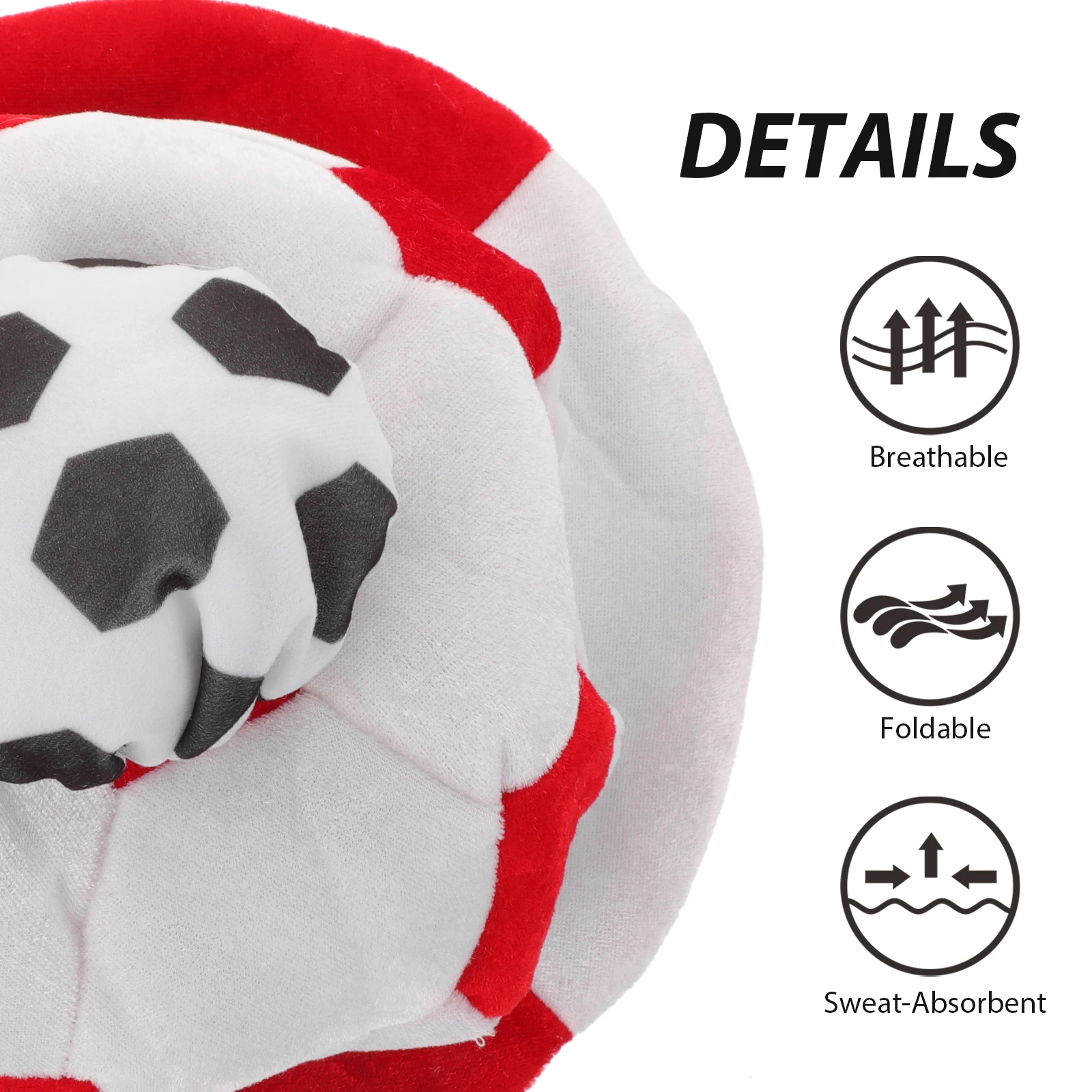

Football Cap Competition Soccer Hats Costume Decor Party Top Headdress Fans Prop