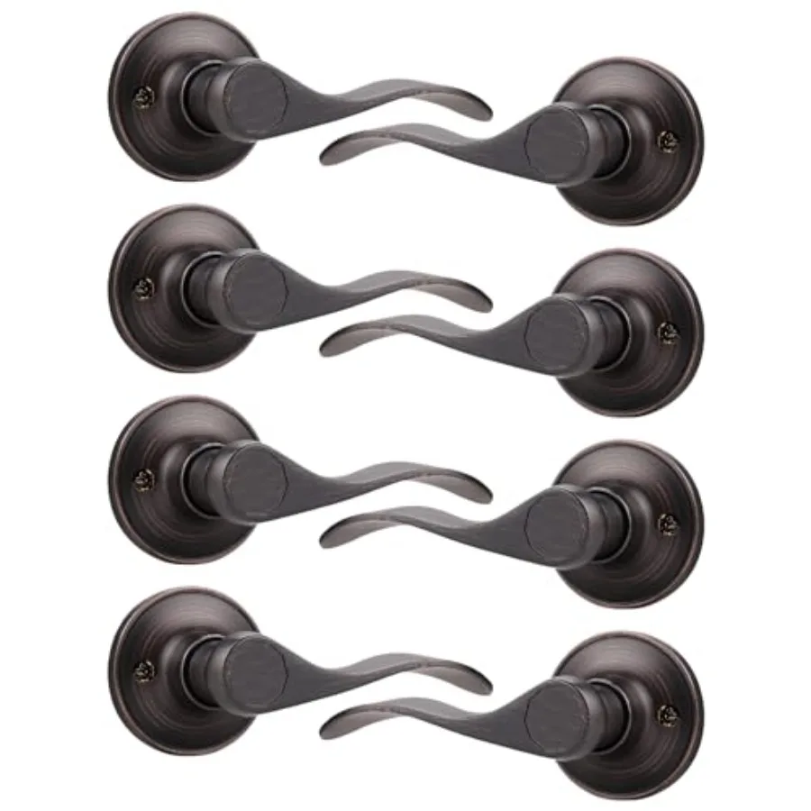 

Dummy Door Lever Wave Style Leverset Right and Left Handed Finish French Door Handles