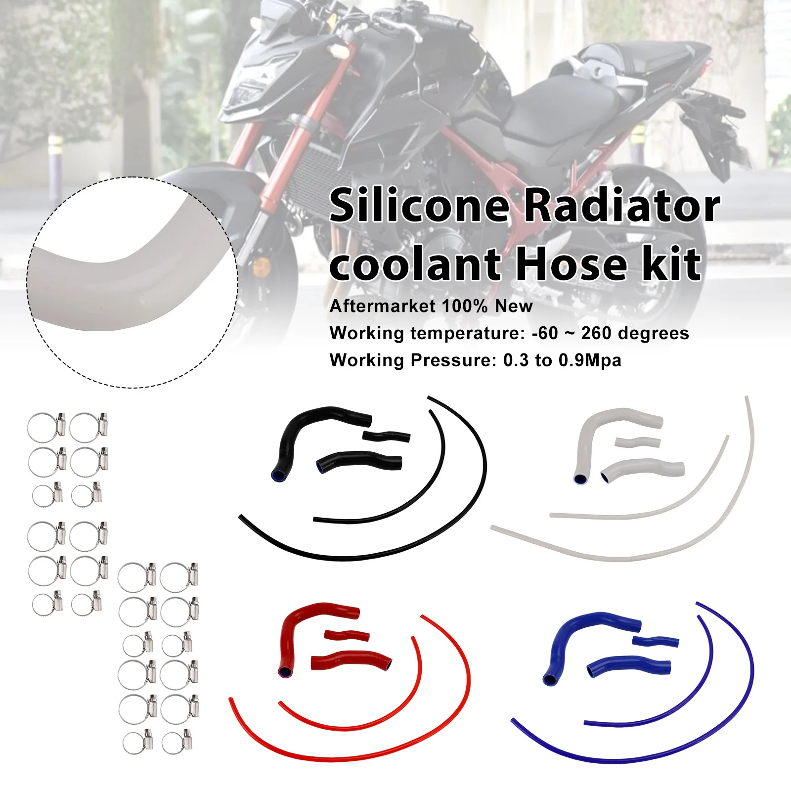 

Topteng Silicone Radiator coolant Hose For Honda CB750 Hornet XL750 Transalp 2023 2024 2025