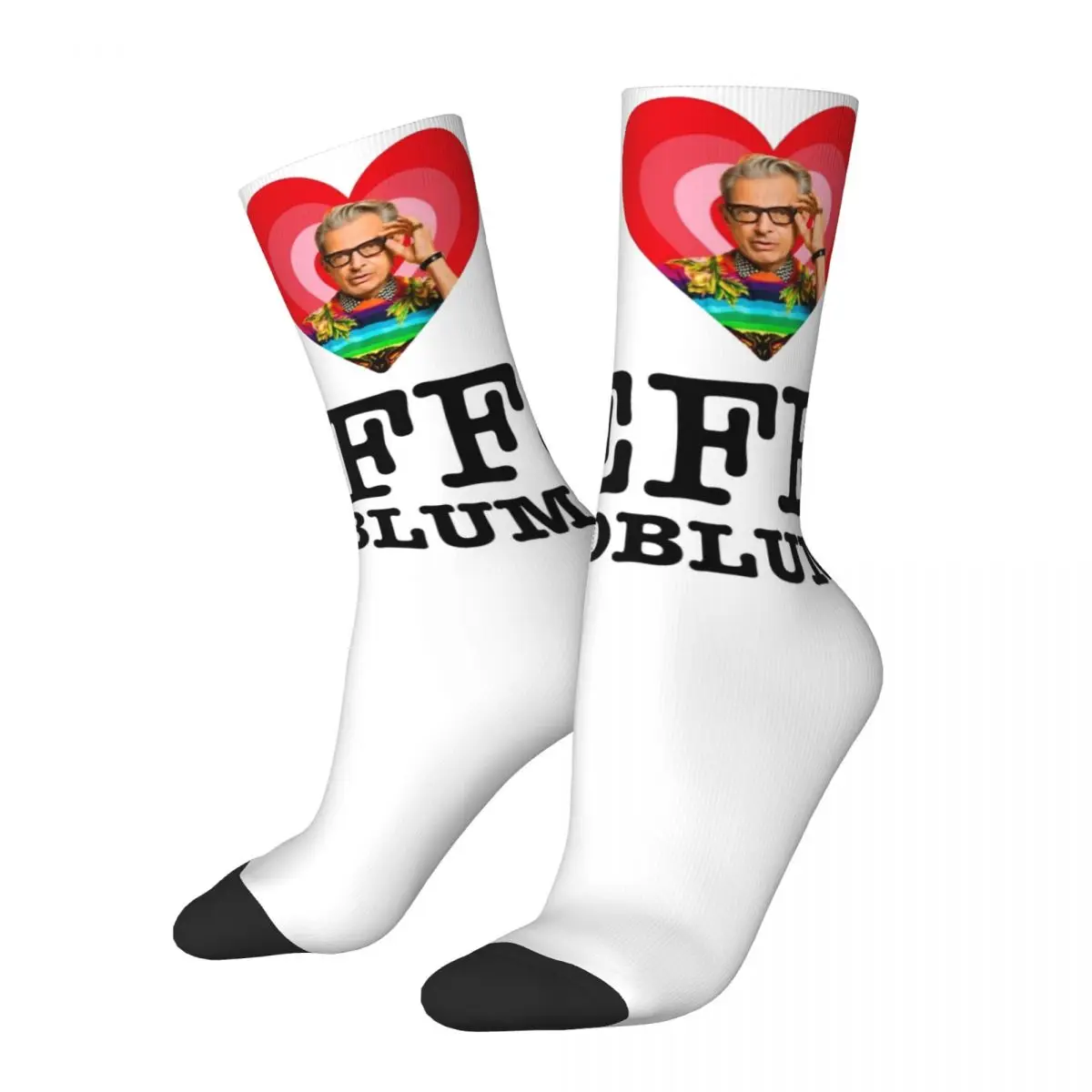 I Heart Jeff Goldblum Design Socks Merch for Male Breathable Dress Socks