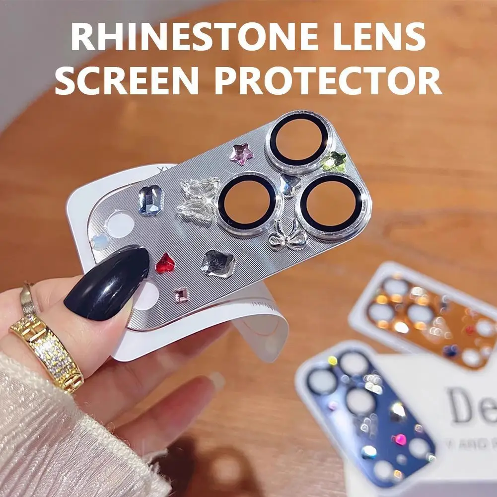Camera Lens Glass for iphone 17  Diamond Rear Camera Lens Protector Cover for iPhone17Pro Max Lens Glass