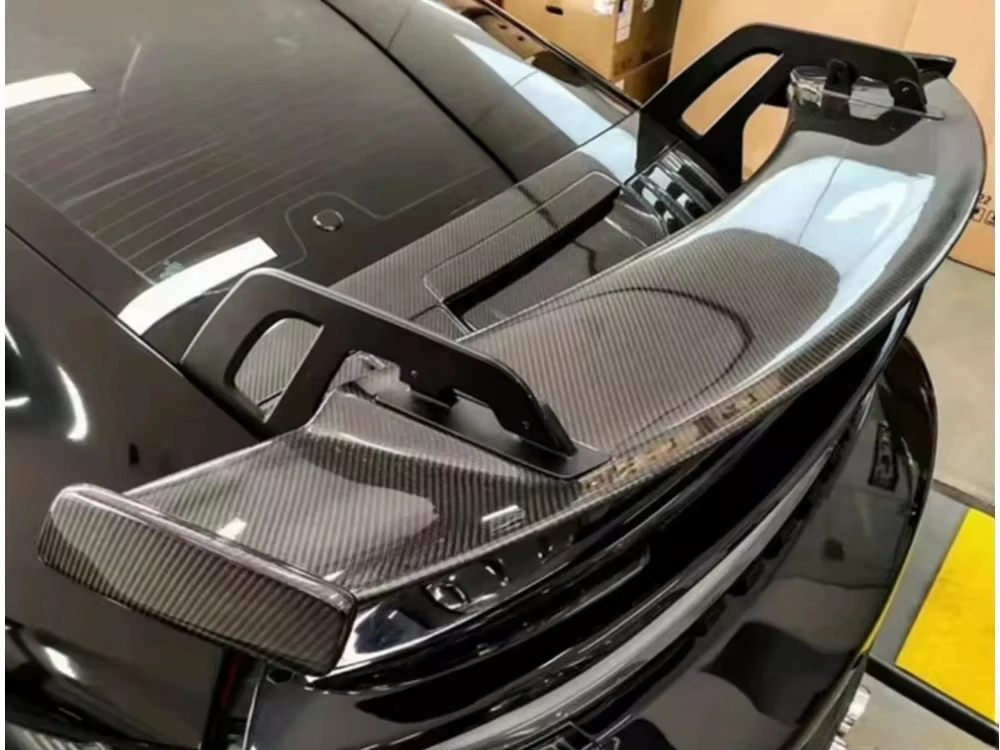 Customized Large Tail Wing Car Kit for 992 Upgraded Horizontal Taillight Type Dry Carbon Fiber Rear Spoiler Body Kit 5