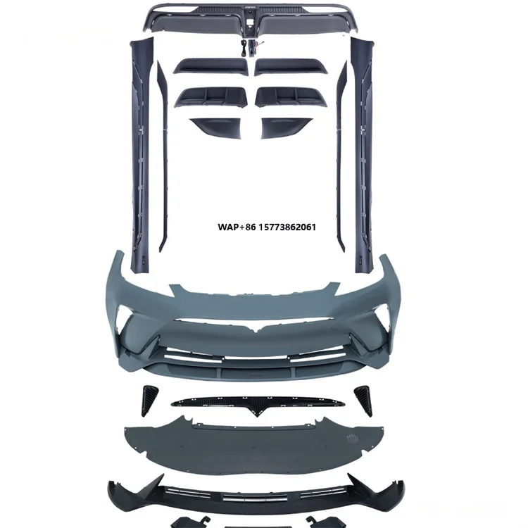 

for Model 3 New Full Body Kit Front Bumper Front Lip Front Splitter Side Skirts Corner Covers Rear Lip Rear Spoiler