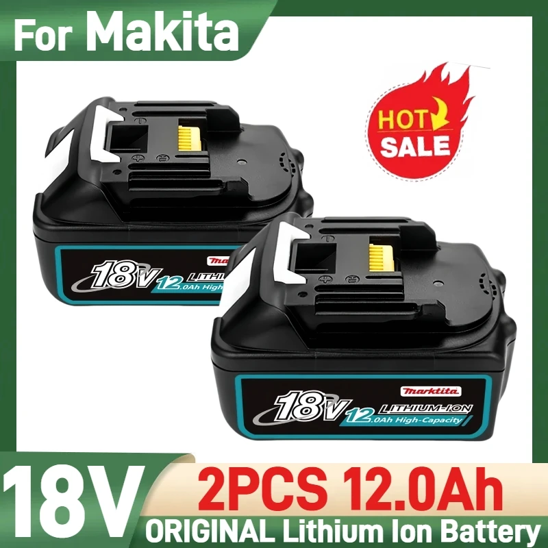 

100% Original for Makita 18V battery 12.0Ah, power tool battery, for Makita BL1830 BL1830B BL1840 BL1840B BL1850 BL1850B model