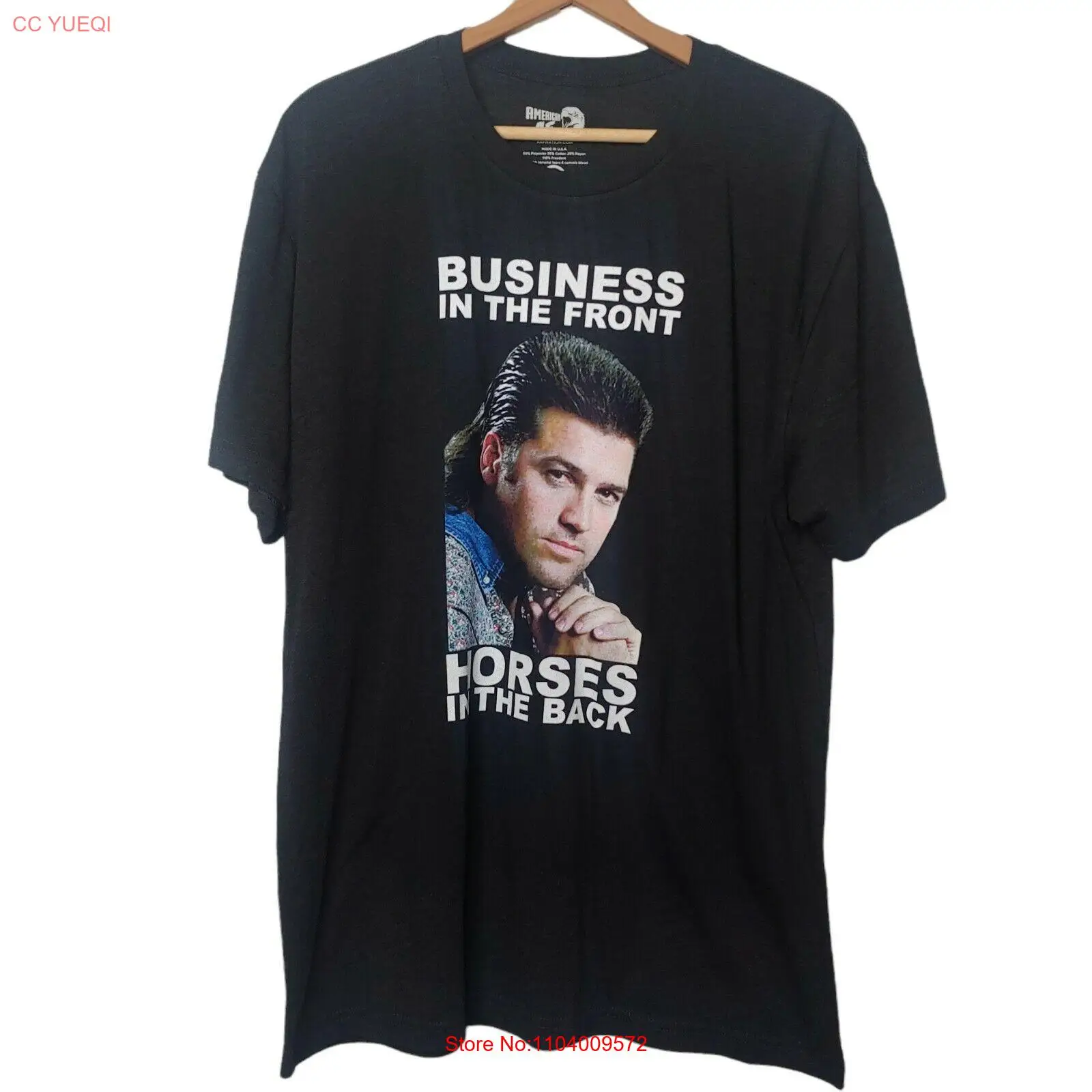 Billy Ray Cyrus Business in Front Horses in Back Men XL T Shirt American AF Gray