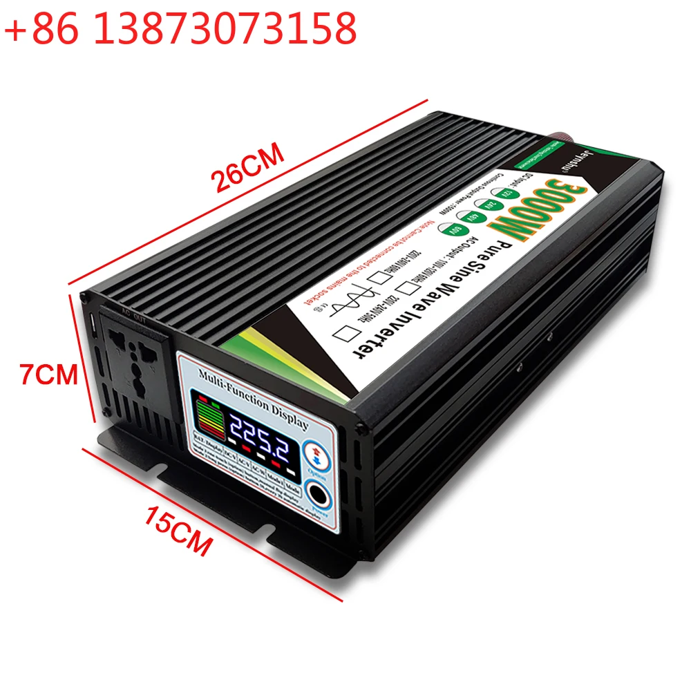 Inversor de onda senoidal pura 12v 220v 48v 110v 2000W 3000W 4000W 5000W Inversor Transformador de tensão Conversor de energia Inversor solar