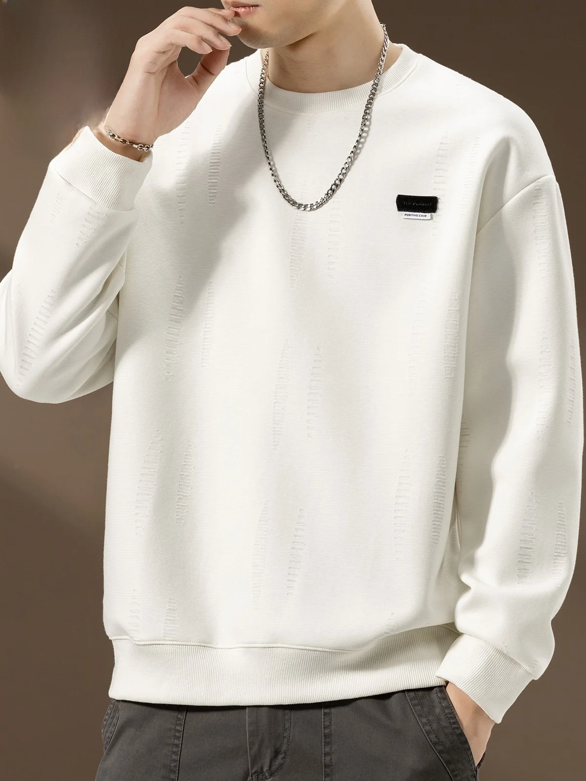 

Men's Heavyweight Hoodie Long Sve White American Sle Spring Casual Loose Fit Anti-Wrinkle Cotton Polyester Blend
