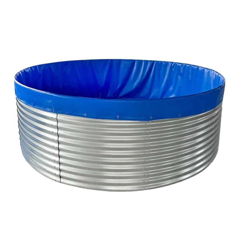 Galvanized sheet canvas fish pond large capacity water reservoir outdoor round thickened water reservoir