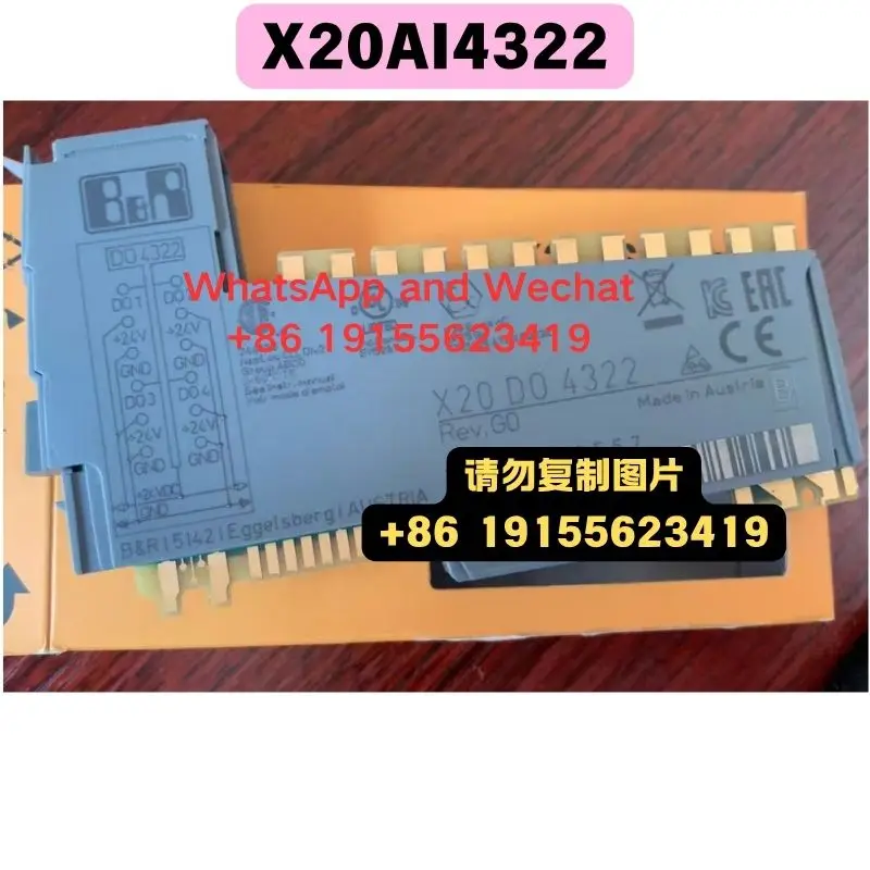 

Совершенно новый оригинальный модуль X20AI4322. Функциональный тест пройден. Быстрая доставка. Подлинный оригинал.