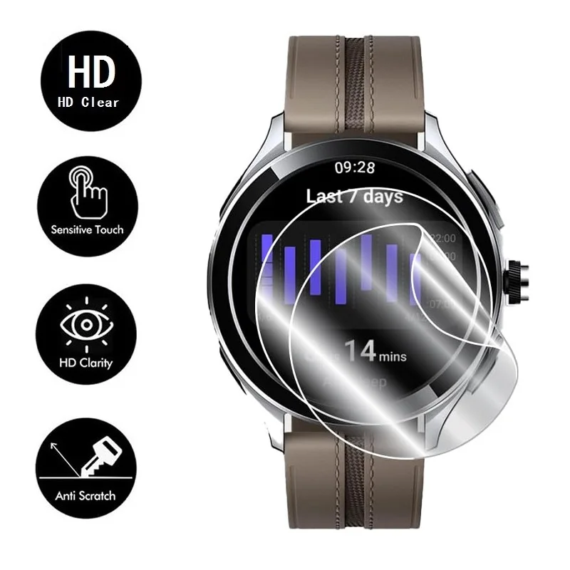 ฟิล์มป้องกันหน้าจอ TPU hydrogel 10ชิ้นสำหรับ Xiaomi WATCH 2 Pro smartwatch HD แบบใสนุ่ม
