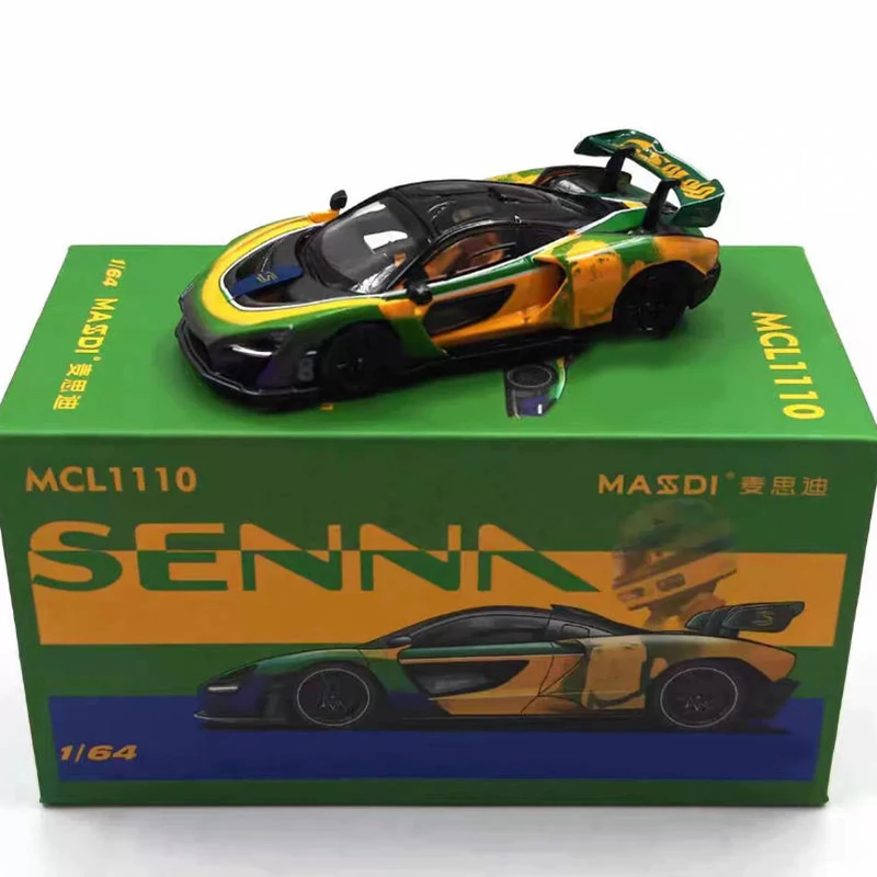 Литой-под-давлением-масштаб-1-64-Суперкар-Сенны-имитация-сплава-модель-автомобиля-подарки-игрушки-для-автомобиля-коллекция-украшений-и-дисплей