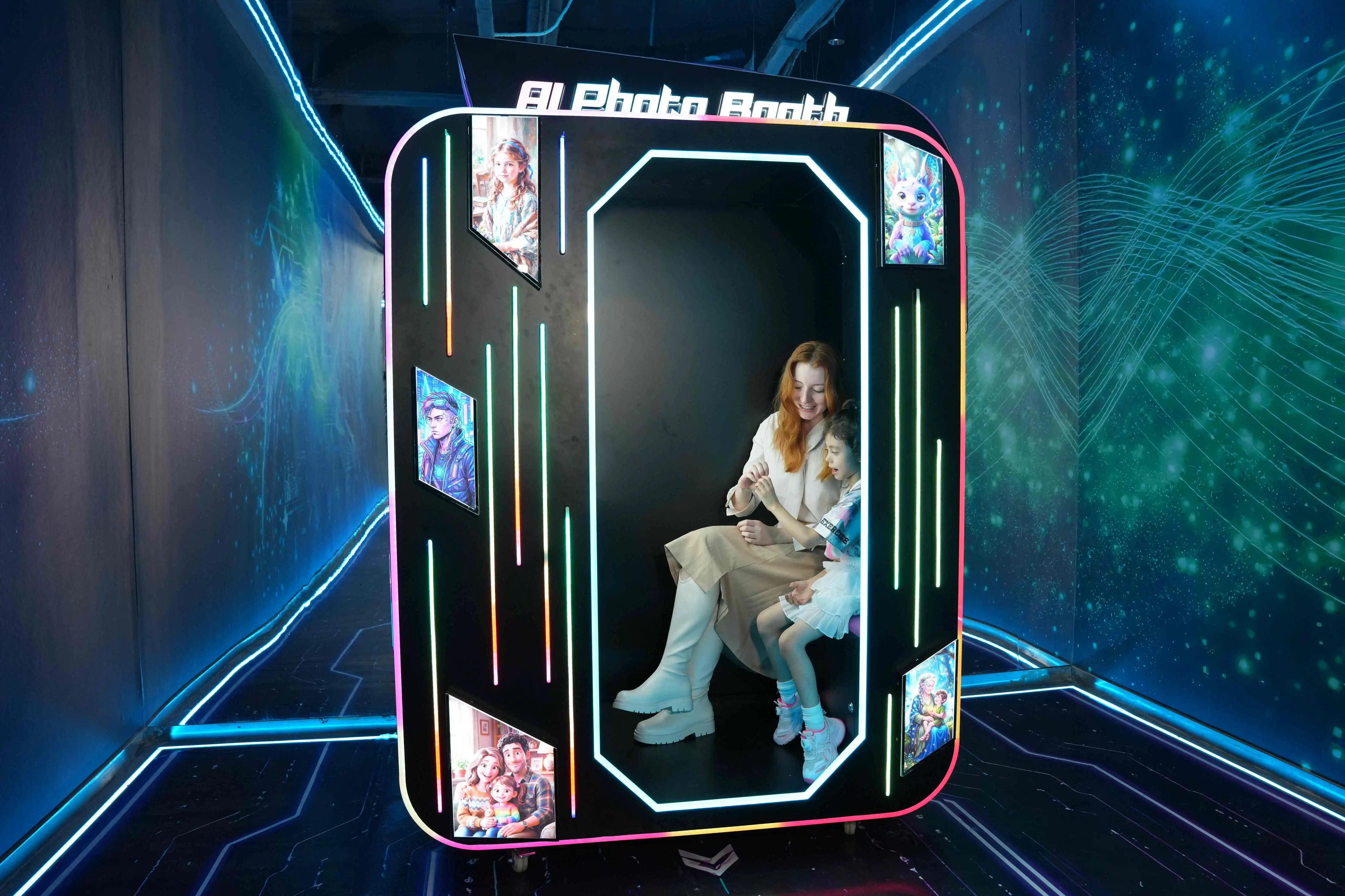 AI Magic Photo Booth Instant AI Portrait Studio Smart Selfie Vending Machine with SDK Cloud Integration