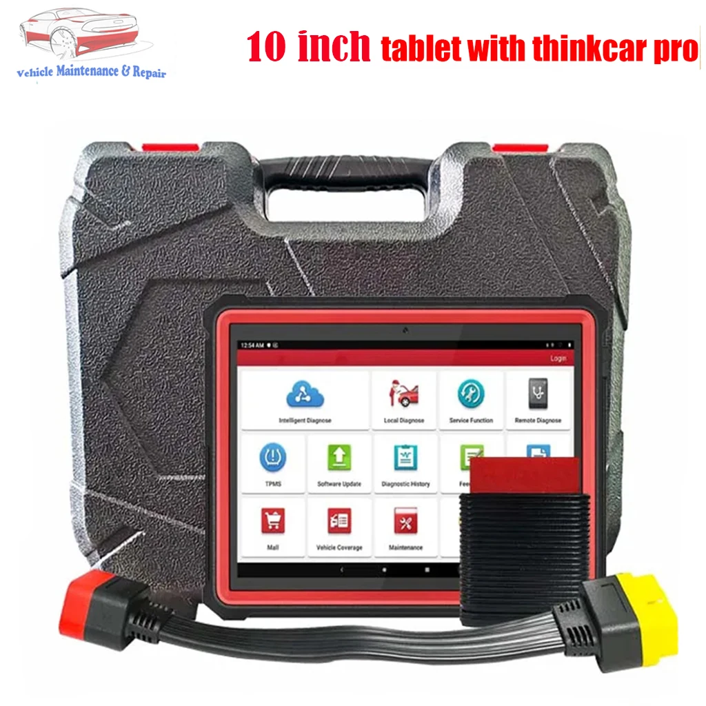 New THINKCAR PRO Bluetooth OBDII Scanner Work with 10 inch Tablet TB-X605FC Lenovo 10” Kit 3GB RAM Support Diagzona Auto Scanner