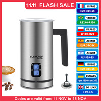 BioloMix Upgraded 4 in 1 Coffee Milk Frother Frothing Foamer Automatic Milk Warmer Cold/Hot Latte Cappuccino Chocolate