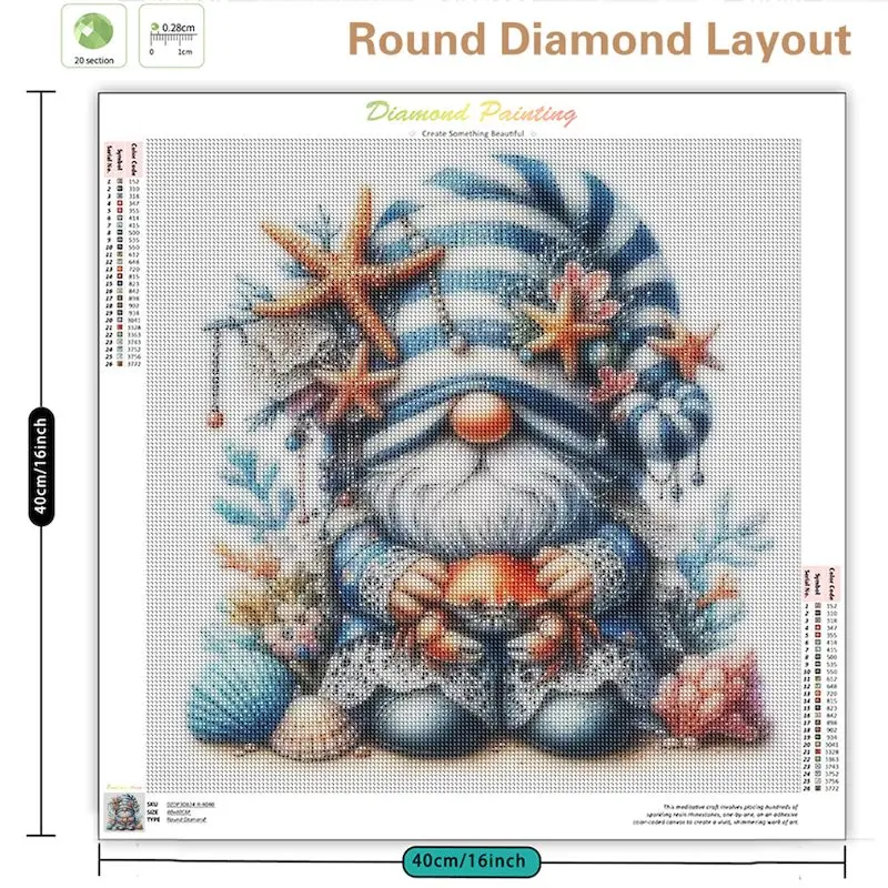 GATYZTORY Diamond Mosaic Gnome New Arrival Picture Rhinestones Cartoon Painting Embroidery 5D DIY Cross Stitch Handmade Gift