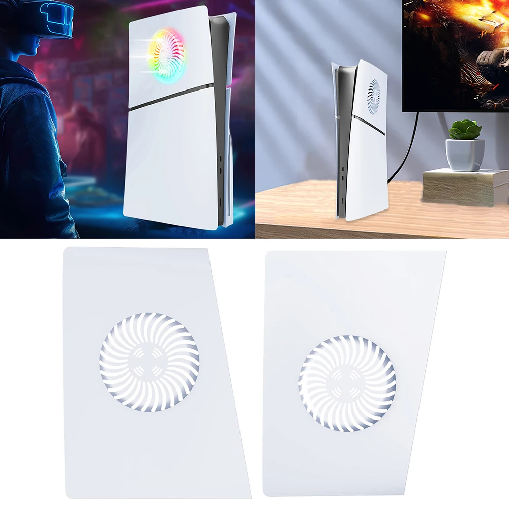 

Защитный чехол из АБС-пластика премиум-класса для Playstation 5 Slim с охлаждающими вентиляционными отверстиями и лицевой панелью против царапин