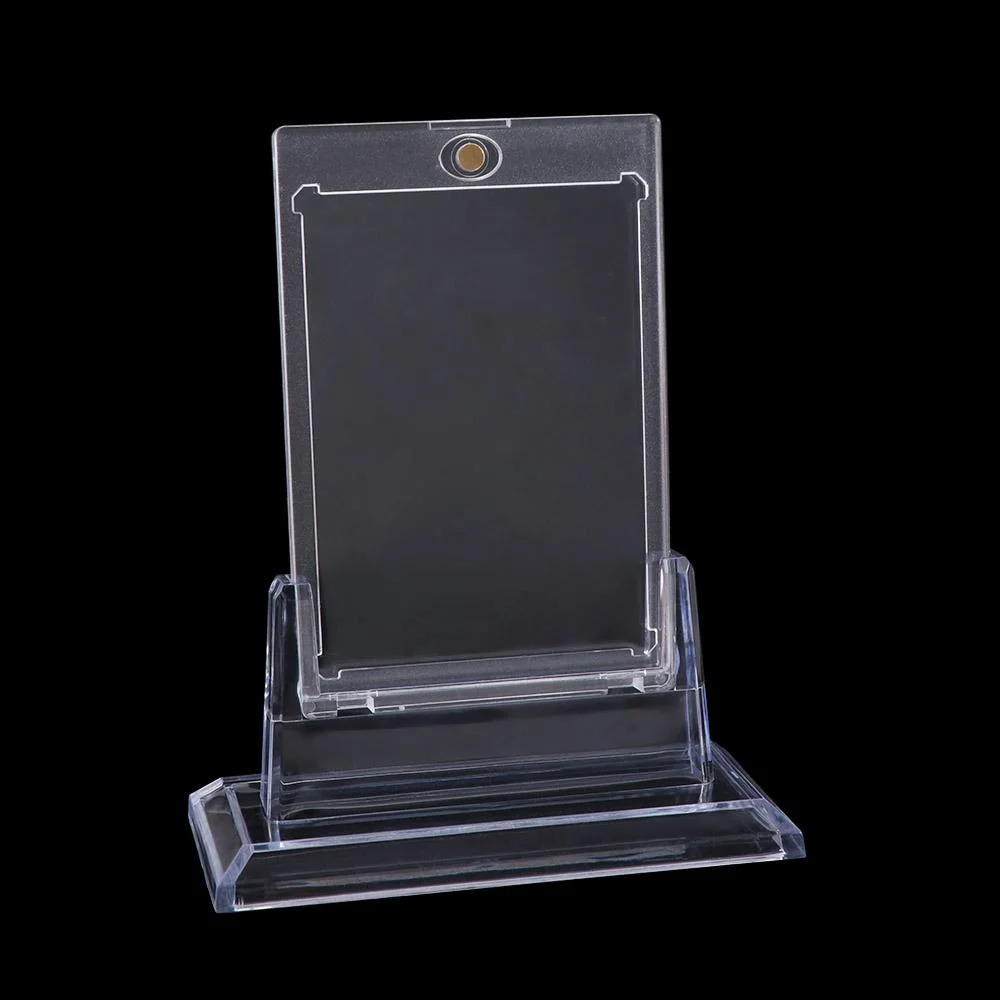 35PT Magnetic Card Holder Acrylic Clear Sports Star Cards Case UV Prevention Hard Plastic Cards Protectors Idol Photo Cards