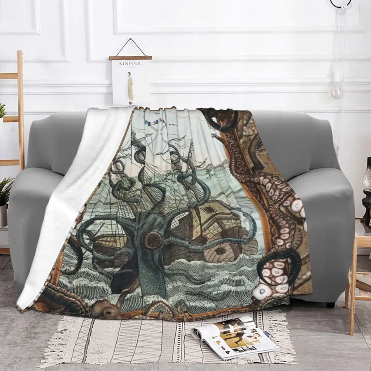 Release The Kraken Quilt Bed Blankets Quilt For Bed Home And Decoration Throw Blanket