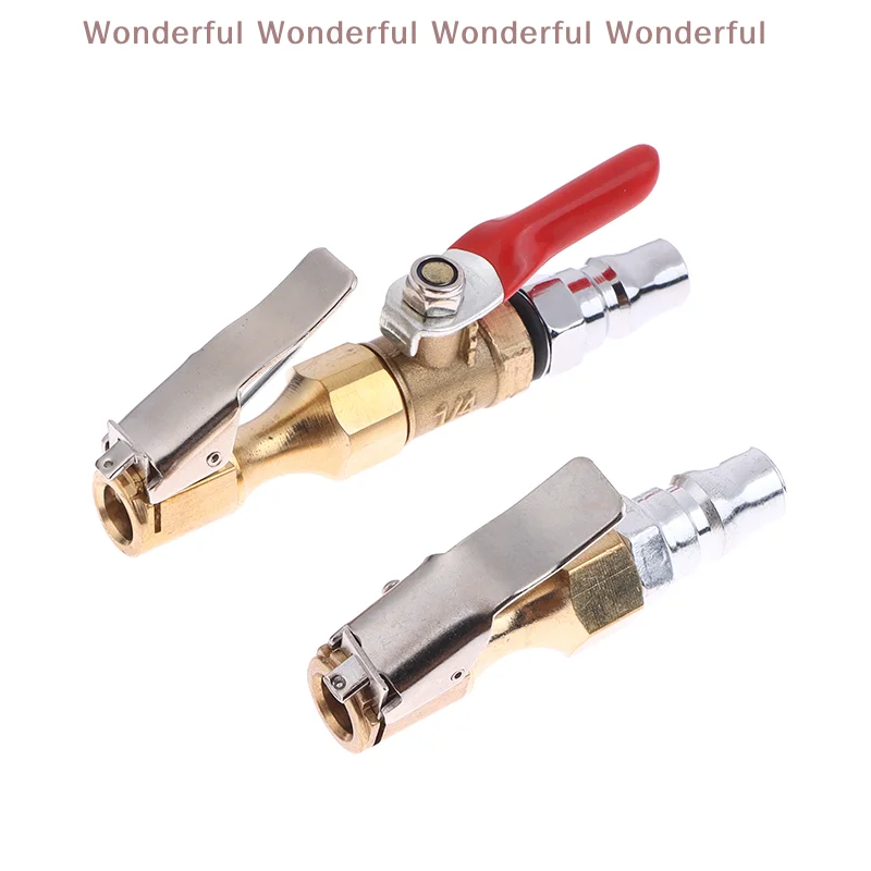 فوهة منفاخ إطارات السيارة المتينة - تشاك سريع مع صمام ومحول ضاغط الهواء مثالي لسيارات الدفع الرباعي #6