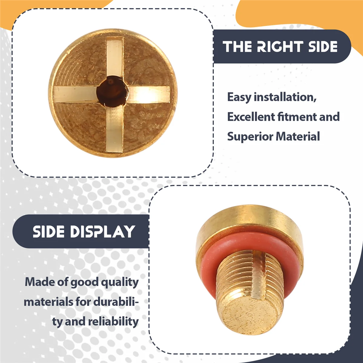 АТ77 17111712788   Винт для прокачки расширительного бачка перелива охлаждающей жидкости радиатора золотого цвета для BMW E36 E39 E46 и т. д.
