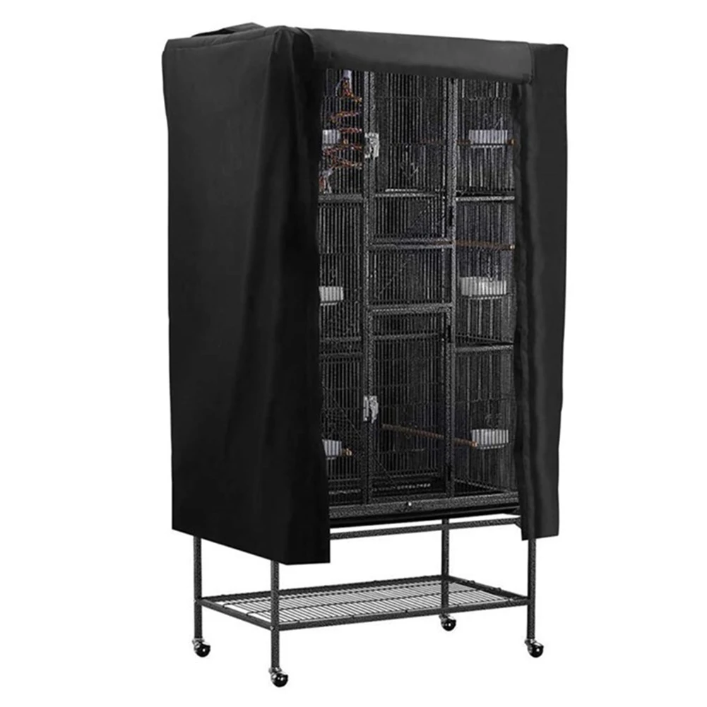 

1PCS Birdcage Shade Black 69*104*122CM Breathable Washable Bird Cage Cover Black-Out Pet Cover Home Supplies DIY Accessories