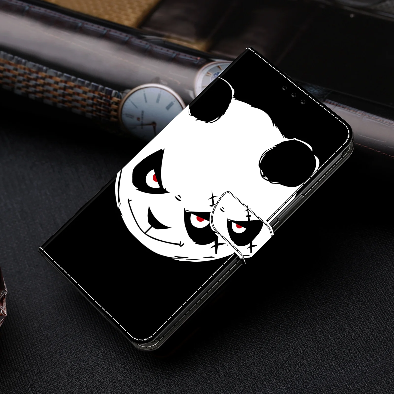 3D Magnetische Flip Leder Brieftasche Fall Für iPhone 17 16 15 14 13 12 11 X Xr Xs 8 7 6 6s Se2 Se3 2022/20 Mini Air Plus Pro Max – Detail 4
