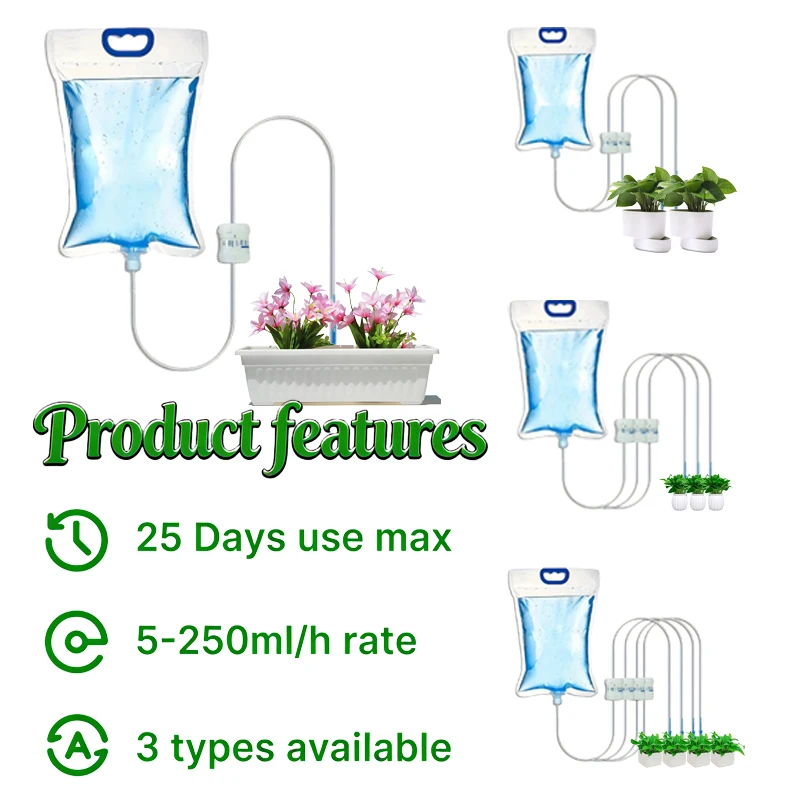 Large-Capacity Automatic Watering Drip Irrigation Bag, Adjustable Water Flow, Plant Care & Gardening Irrigation Supplies