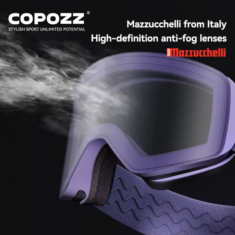 גוגלס COPOZZ OTG X-edge עם מסגרת TPU ועדשות מגנטיות