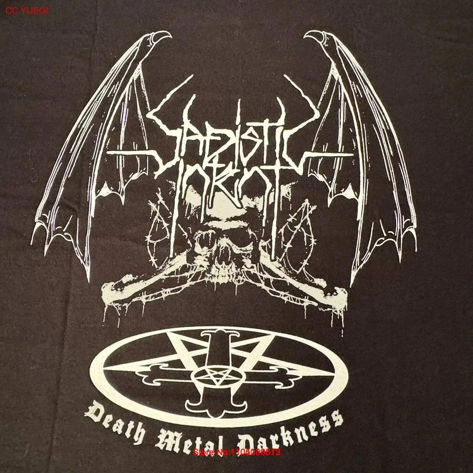 SADISTIC INTENT Death Metal Darkness T Shirt Size XL Black Band Dbl Sided vintage Washed Unisex streetwear Comfortable