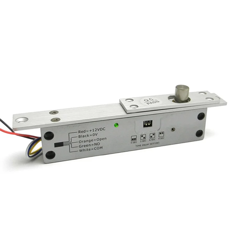 ABGI-Adjustable Time Delay Electric Mortise Lock DC12V Fail Safe Or Fail Secure Electronic Mortise Lock For Access Control - Image 4