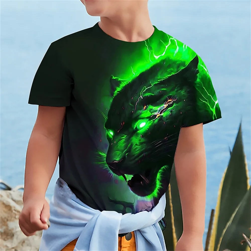 Desenhos animados impressos em 3D infantis, camisetas casuais, presente de aniversário, roupas de bebê, meninos, meninas, crianças, engraçado, verão, 2024