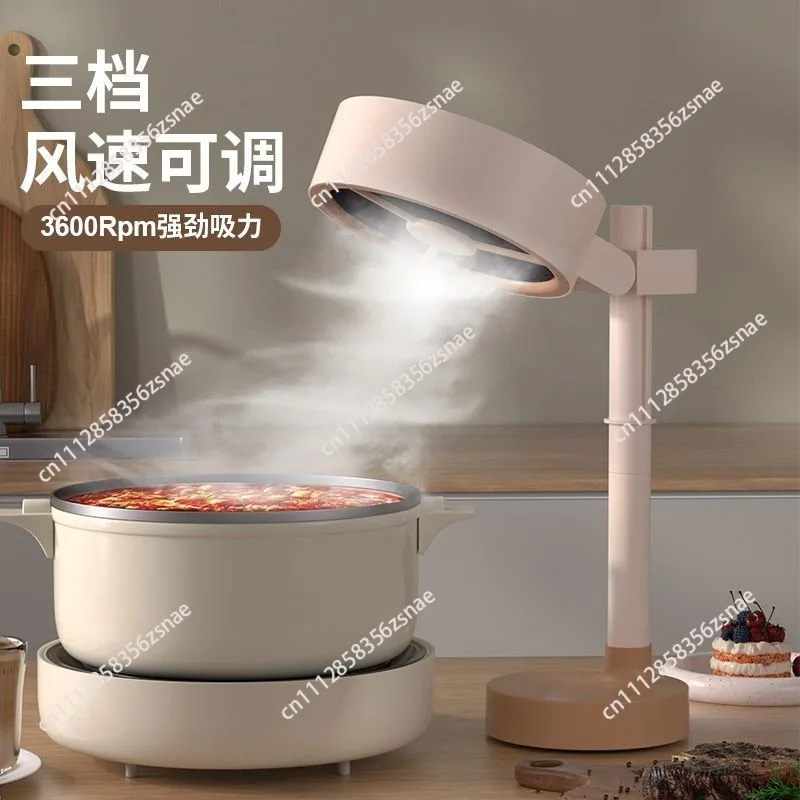Desktop range hood barbecue small stir-fry kitchen household mini degreasing activated carbon filter cotton rental house